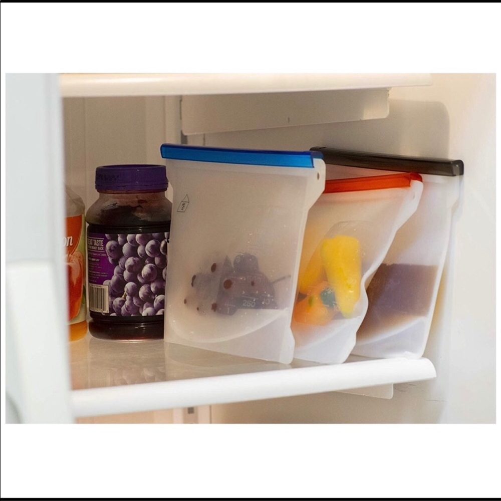 Reusable silicone food storage bags - Picture 2 of 6